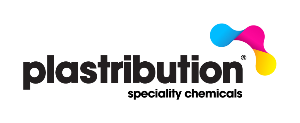 Plastribution logo with the text "speciality chemicals" and a colorful abstract symbol.